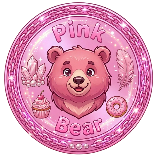 Pink Bear collectible coin